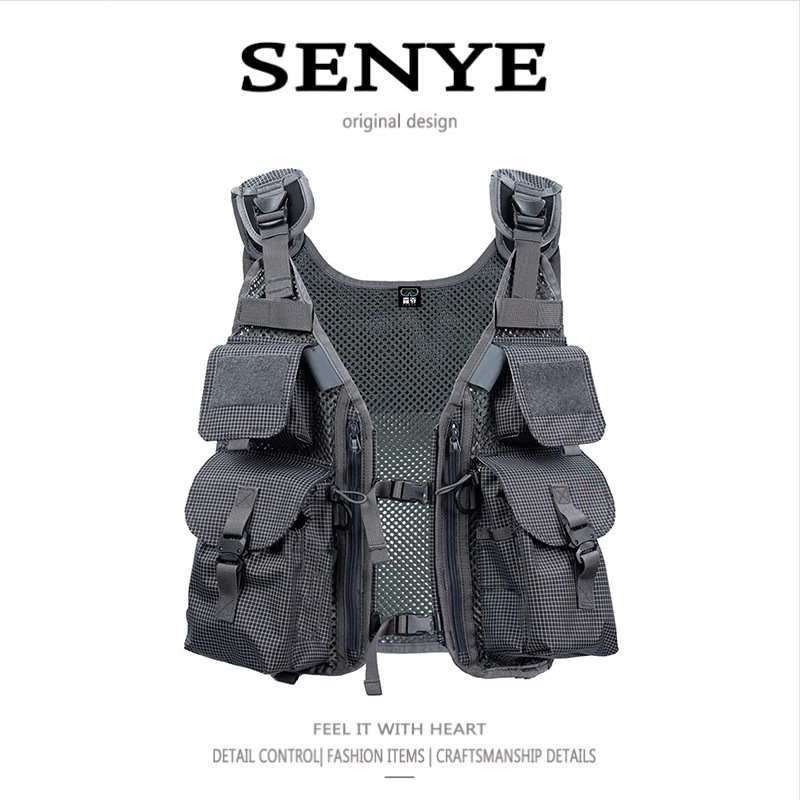 Outdoor Adventure Vest - Tactical Camping Multi-function Vest Multi-pocket Fly