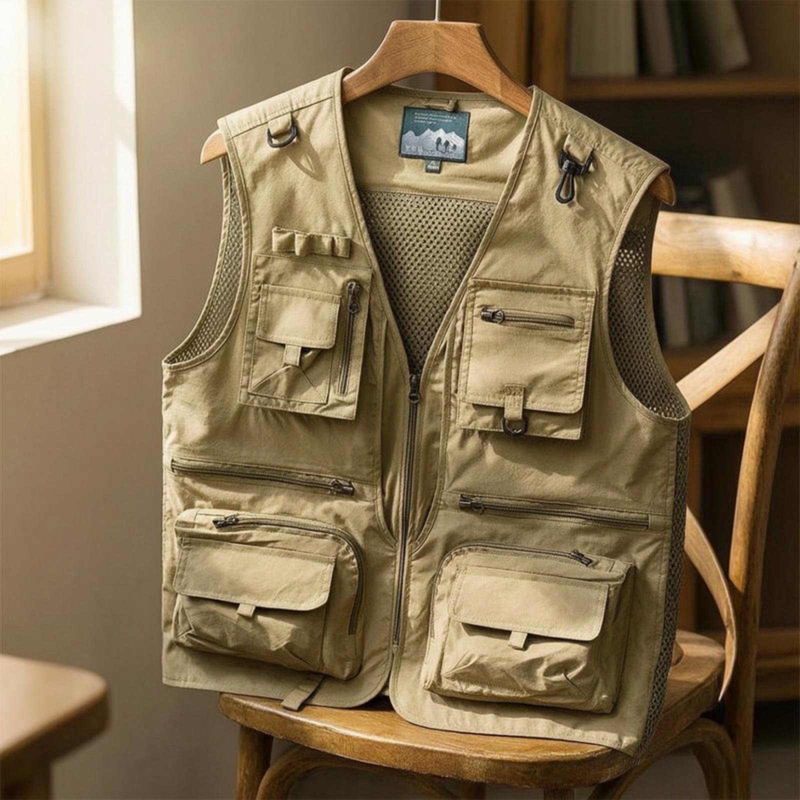 Mens Sleeveless Utility Vest N - Outdoor Adventure Vest recension och pris
